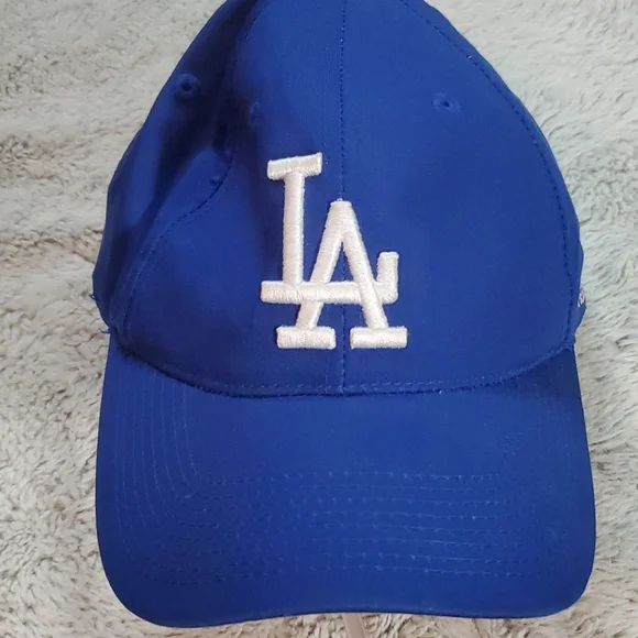 6-Panel OUTDOOR CAP Team MLB Ballcap-Royal Blue w/White Embroidered LA-EC-Sz S/M - Picture 2 of 12
